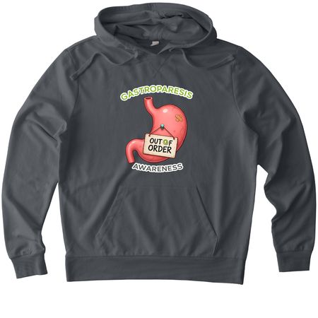 GP Out of Order, a Terrain Grey Allmade Organic French Terry Pullover Hoodie