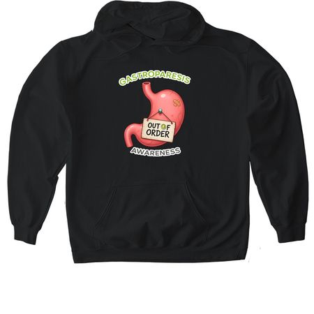 GP Out of Order, a Black Gildan Softstyle Pullover Hoodie