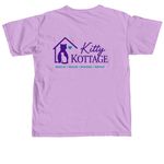 New Kitty Kottage T-shirts, a Neon Violet Comfort Colors Unisex Tee (back-view)