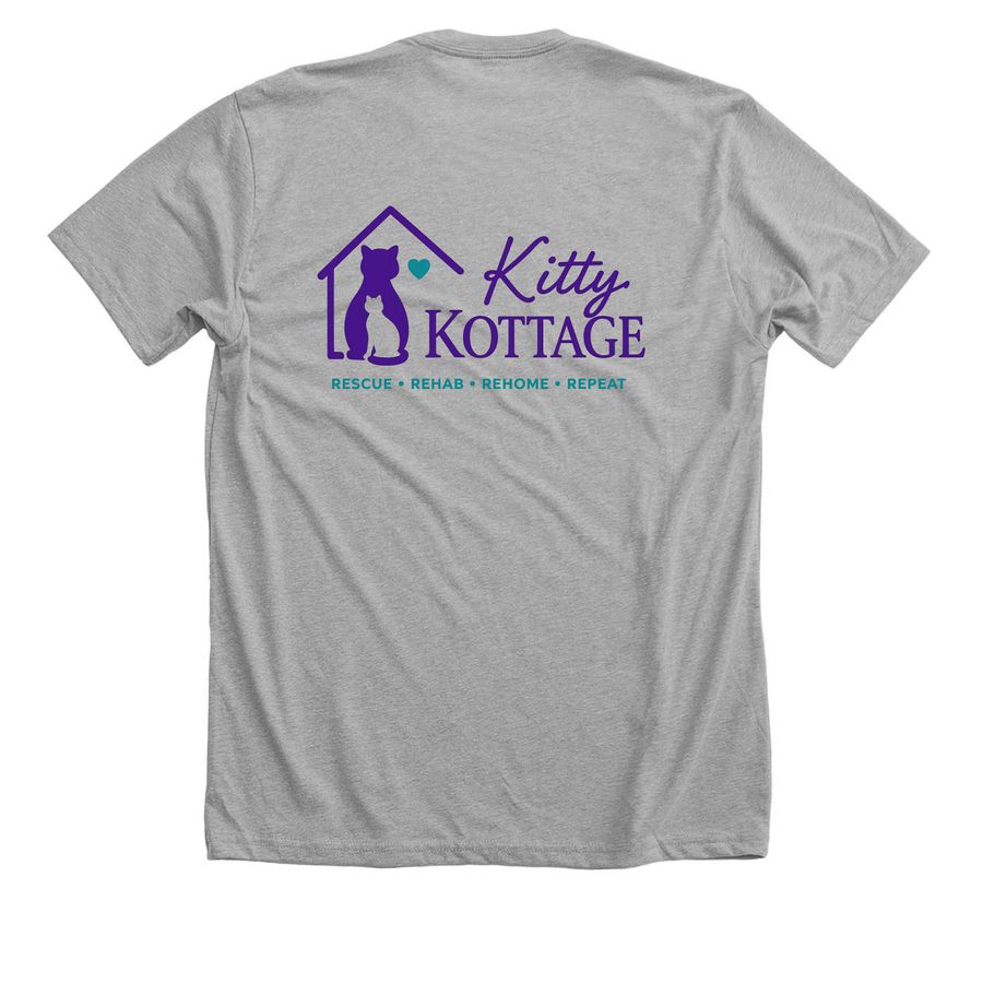 New Kitty Kottage T-shirts, a Athletic Heather Premium Unisex Tee (back-view)