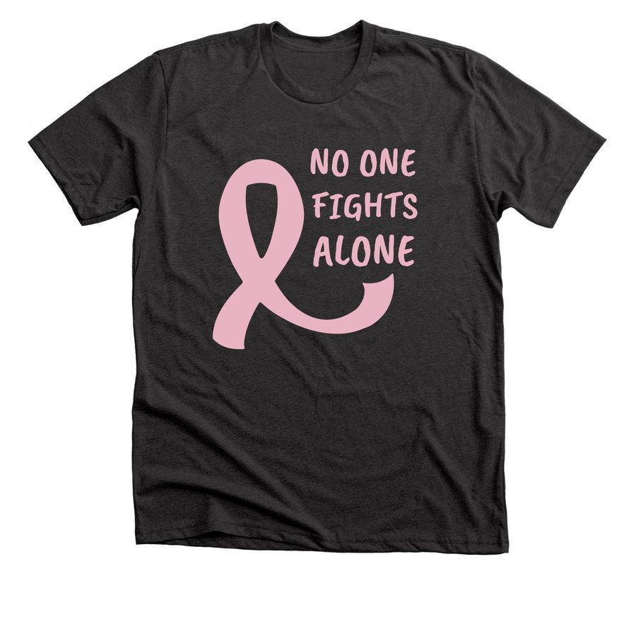 Pink Out, a Dark Grey Heather Premium Unisex Tee