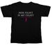 Her Fight is My Fight, a Black Comfort Colors Unisex Tee