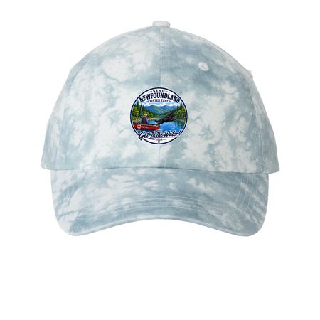 2026 SENC Water Test Hats, a Light Blue Printed Tie Dye Baseball Hat