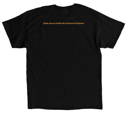 We All Belong At Astor (Spanish), a Black Classic Unisex Tee (back-view)
