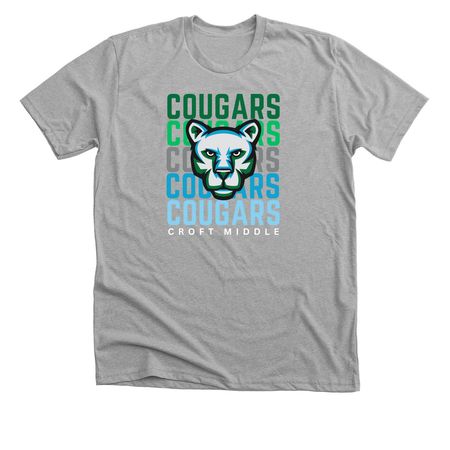 NEW! Cougars Pride too!, a Athletic Heather Premium Unisex Tee