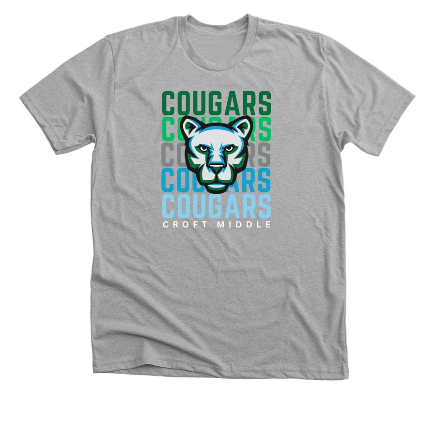 NEW! Cougars Pride too!, a Athletic Heather Premium Unisex Tee