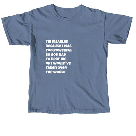 Cripple Nerds, a Blue Jean Comfort Colors Unisex Tee