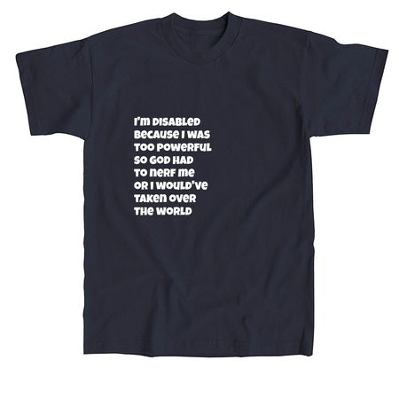 Cripple Nerds, a Navy Union Made Unisex Tee