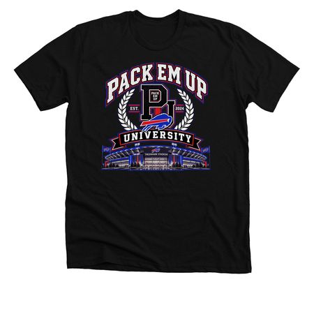 PEU Buffalo Bills&nbsp;, a Solid Black Blend Premium Unisex Tee