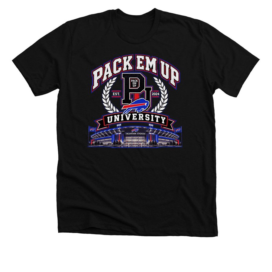 PEU Buffalo Bills&nbsp;, a Solid Black Blend Premium Unisex Tee