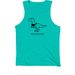 VELOCIRACKTOR, a Teal Premium Cotton Tank