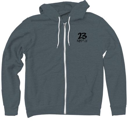Nationals 2026 - Hampton, a Heather Slate Zip Up Hoodie