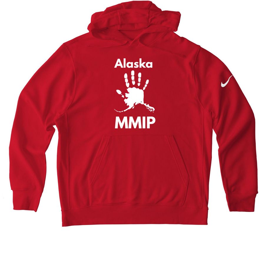 Red Nike Alaska MMIP sweater, a University Red Nike Club Fleece Pullover Hoodie