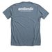 Tee-Look out for...THE WOOLY MANIACS!, a Heather Slate Premium Unisex Tee (back-view)