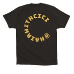 Hair By Cyderie, a Black Premium Cotton Tee (back-view)