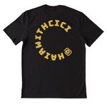 Hair By Cyderie, a Deep Black Allmade Heavyweight Recycled Cotton Tee (back-view)