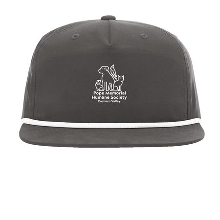 PMHS-CV Snapback Cap, a Charcoal/ White Printed Umpqua Snapback Cap