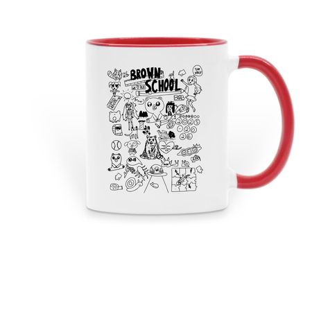 5th grade Kouveras mug, a Red Two-Tone Ceramic Mug