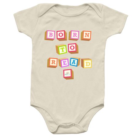 Born to Read, a Natural Infant Onesie