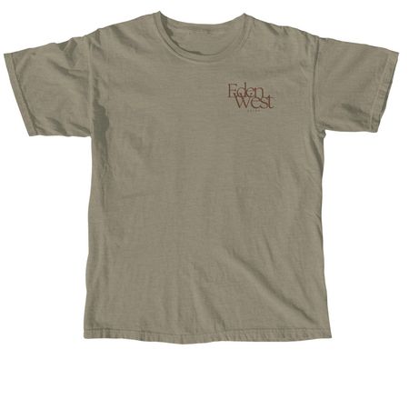 Eden West Rodeo, a Sandstone Comfort Colors Unisex Tee