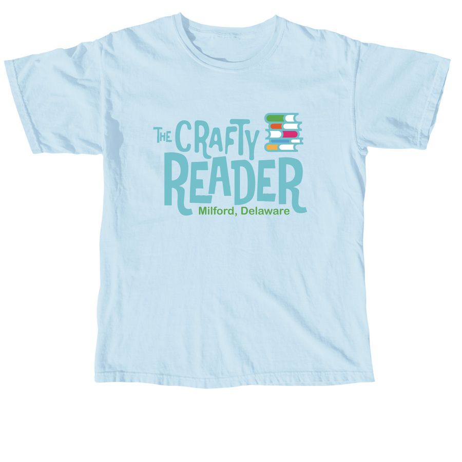 Crafty Reader, 19963, a Chambray Comfort Colors Unisex Tee