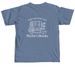 Paperback Book Club Merch, a Blue Jean Comfort Colors Unisex Tee (back-view)