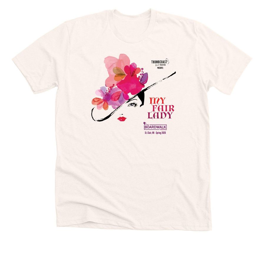 My Fair Lady show shirt 2026, a Heather Natural Premium Unisex Tee
