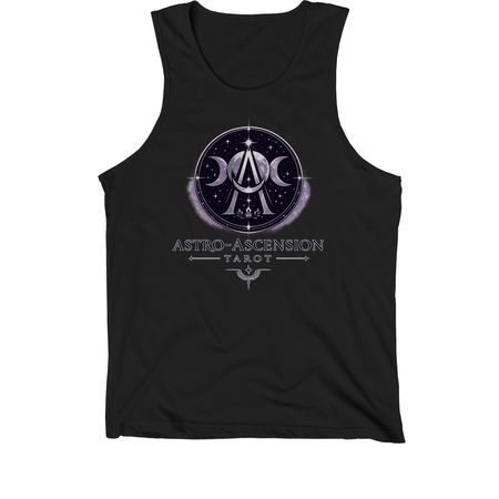 Astro-Ascension Tarot 2026, a Black Premium Cotton Tank