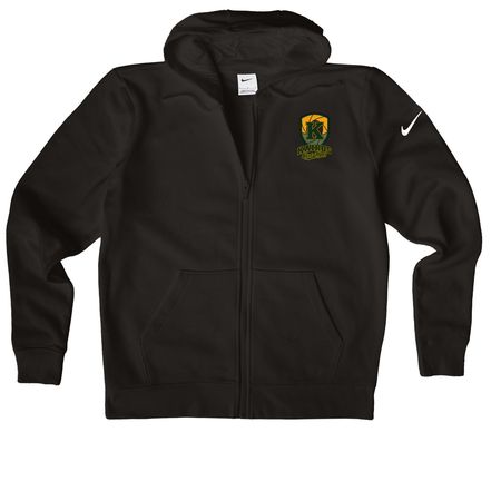 Kairos Cut-Ups x B4J // Basic Nike Collab, a Black Nike Women's Club Fleece Zip Up Hoodie