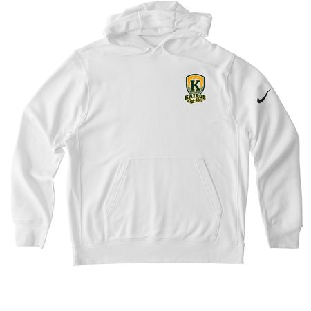 Kairos Cut-Ups x B4J // Basic Nike Collab, a White Nike Club Fleece Pullover Hoodie