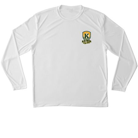 Kairos Cut-Ups x B4J // Basic Nike Collab, a White Unisex Performance Long Sleeve Tee
