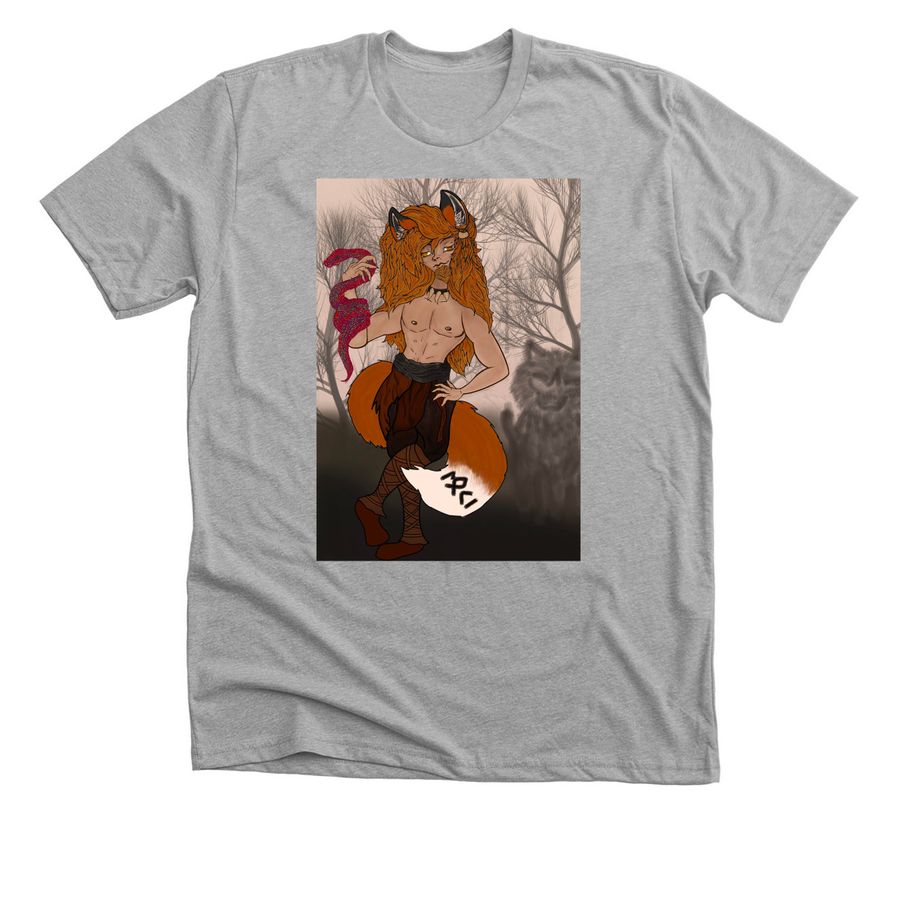 Foxy Loki Shirts, a Athletic Heather Premium Unisex Tee