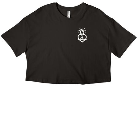 Her New Frontier Athletic Apparel, a Black Women?s Cropped Cotton Tee