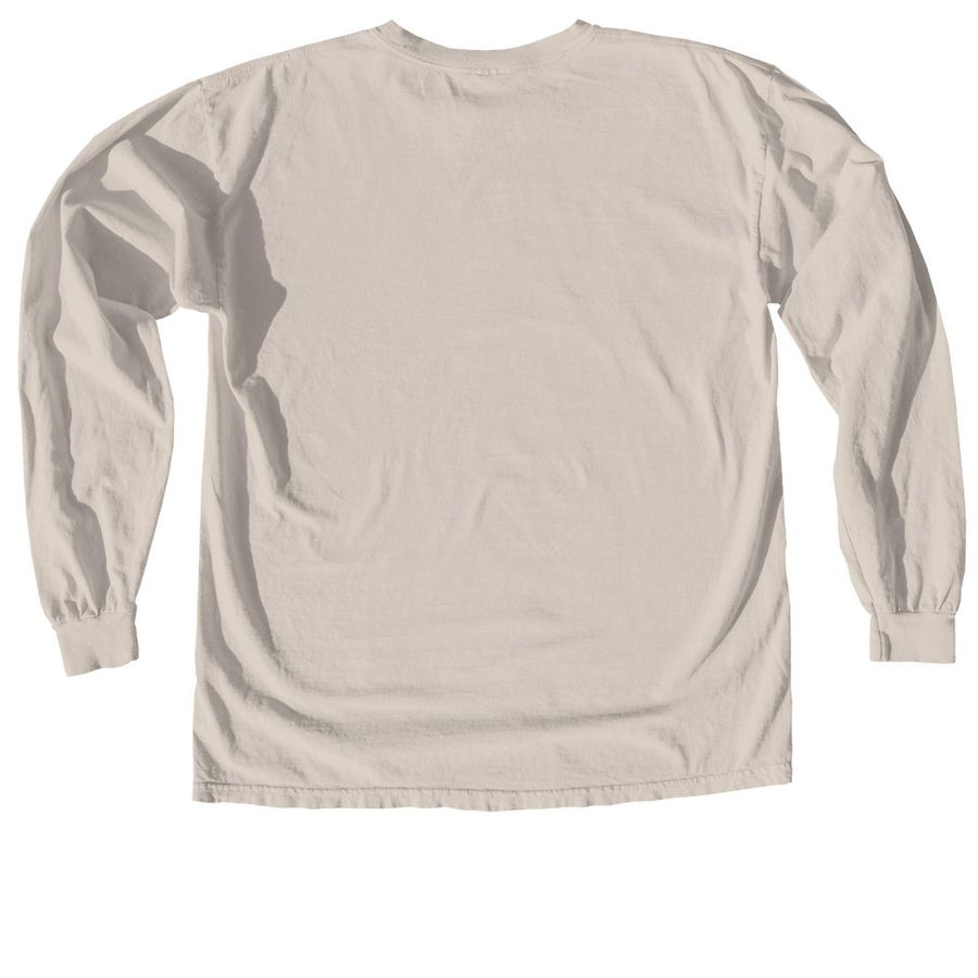 Bulldogs Home Plate Social Club Long Sleeve, a Ivory Comfort Colors Long Sleeve Tee (back-view)