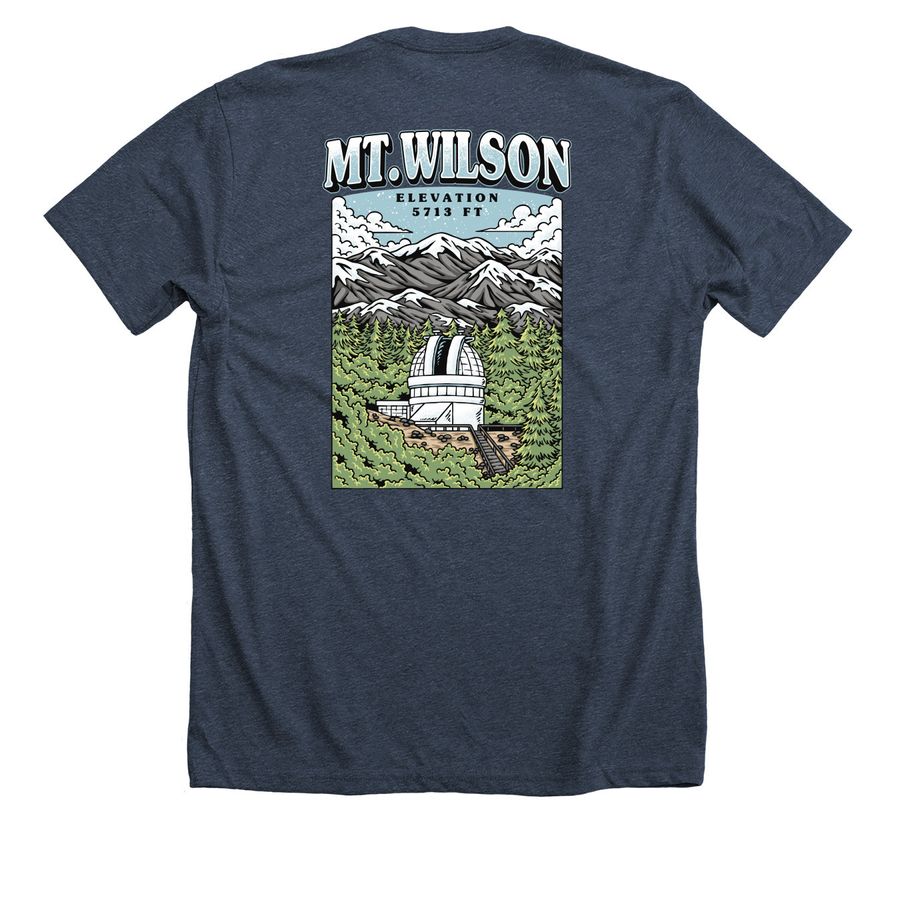 Mt Wilson, a Heather Midnight Navy Premium Unisex Tee