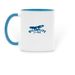 Essential Not Political Mug, a Light Blue Two-Tone Ceramic Mug (back-view)