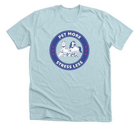 2026 National Therapy Animal Day, a Heather Ice Blue Premium Unisex Tee