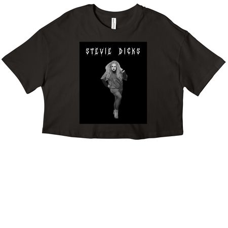Stevie D Psych Out, a Black Women?s Cropped Cotton Tee