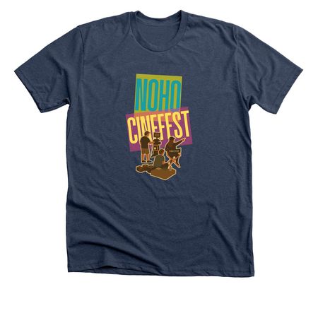 Film Crew Design, a Heather Navy Premium Unisex Tee