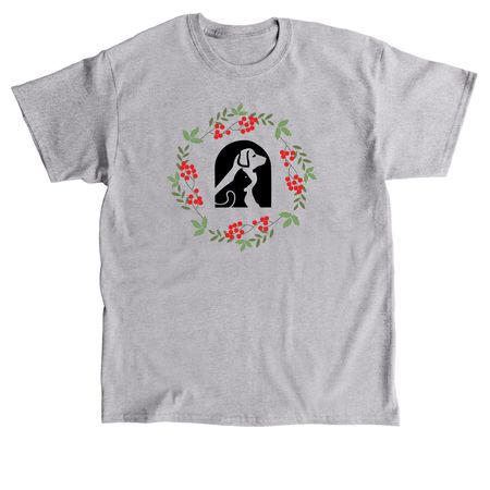 Humane Society Logo with Wreath, a Sport Grey Classic Unisex Tee