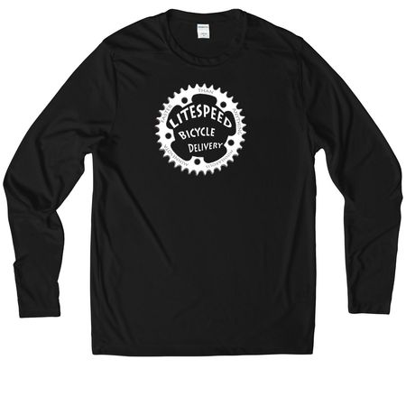 UV Performance Long Sleeve Tee, a Black UV Performance Long Sleeve Tee