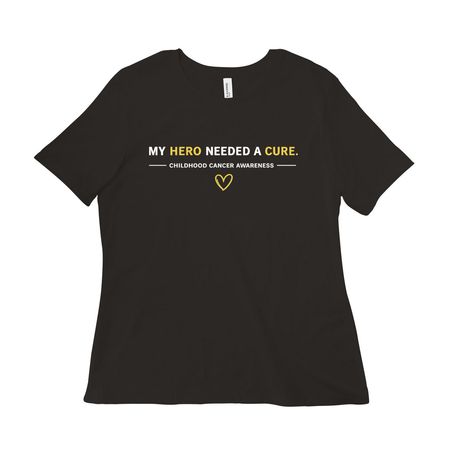 My Hero Needed a Cure, a Black Women?s Relaxed Cotton Tee