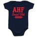 AHF Social Club Onesie&nbsp;, a Navy Infant Onesie