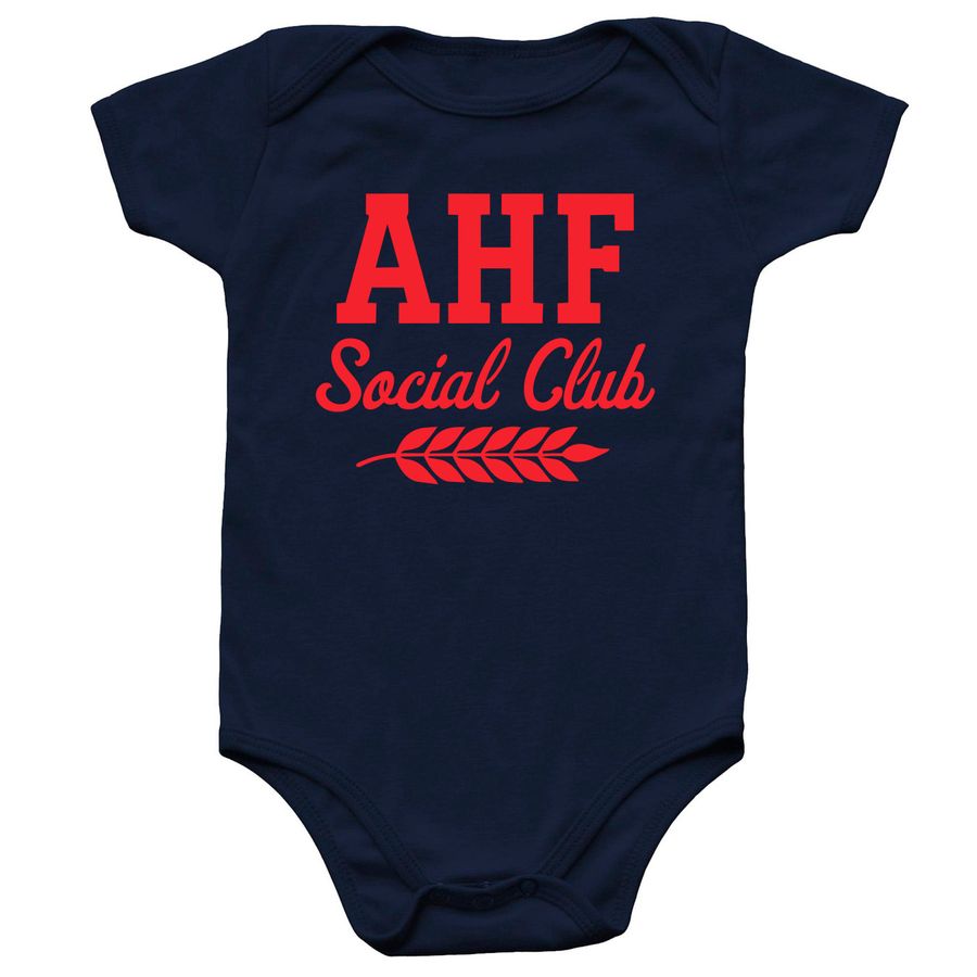 AHF Social Club Onesie&nbsp;, a Navy Infant Onesie