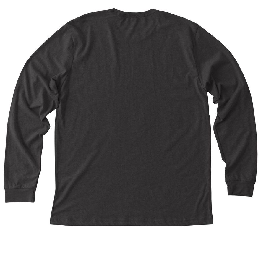 PICU Dino, a Dark Grey Heather Premium Long Sleeve Tee (back-view)