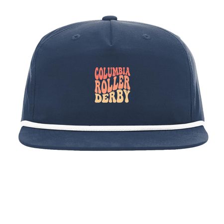 Groovy CRD Skull Ed., a Navy/ White Printed Umpqua Snapback Cap
