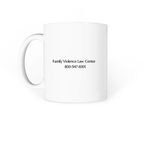 Small Sips, Big Impact, a White Coffee Mug (back-view)