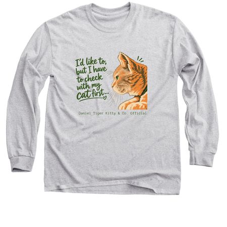 I need to check with my cat, a Sport Grey Classic Long Sleeve Tee