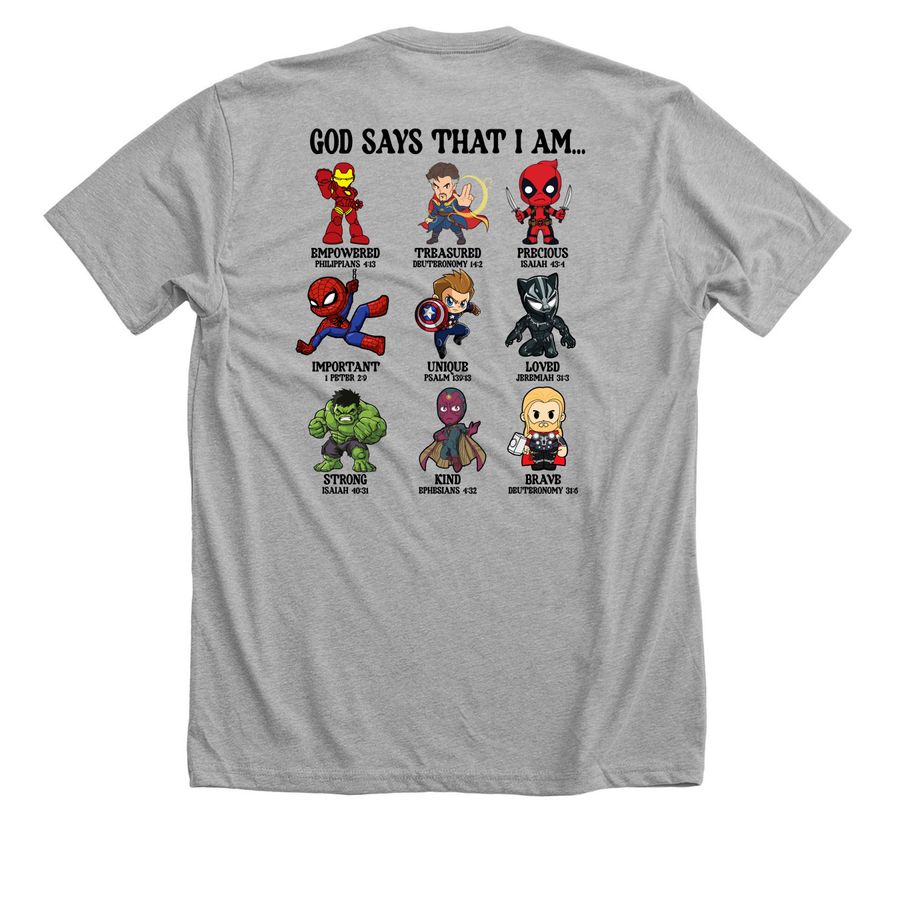 Raymond's Journey&nbsp;, a Athletic Heather Premium Unisex Tee (back-view)