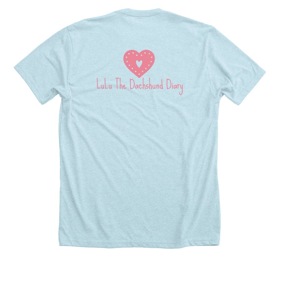 Team LuLu, a Heather Ice Blue Premium Unisex Tee (back-view)